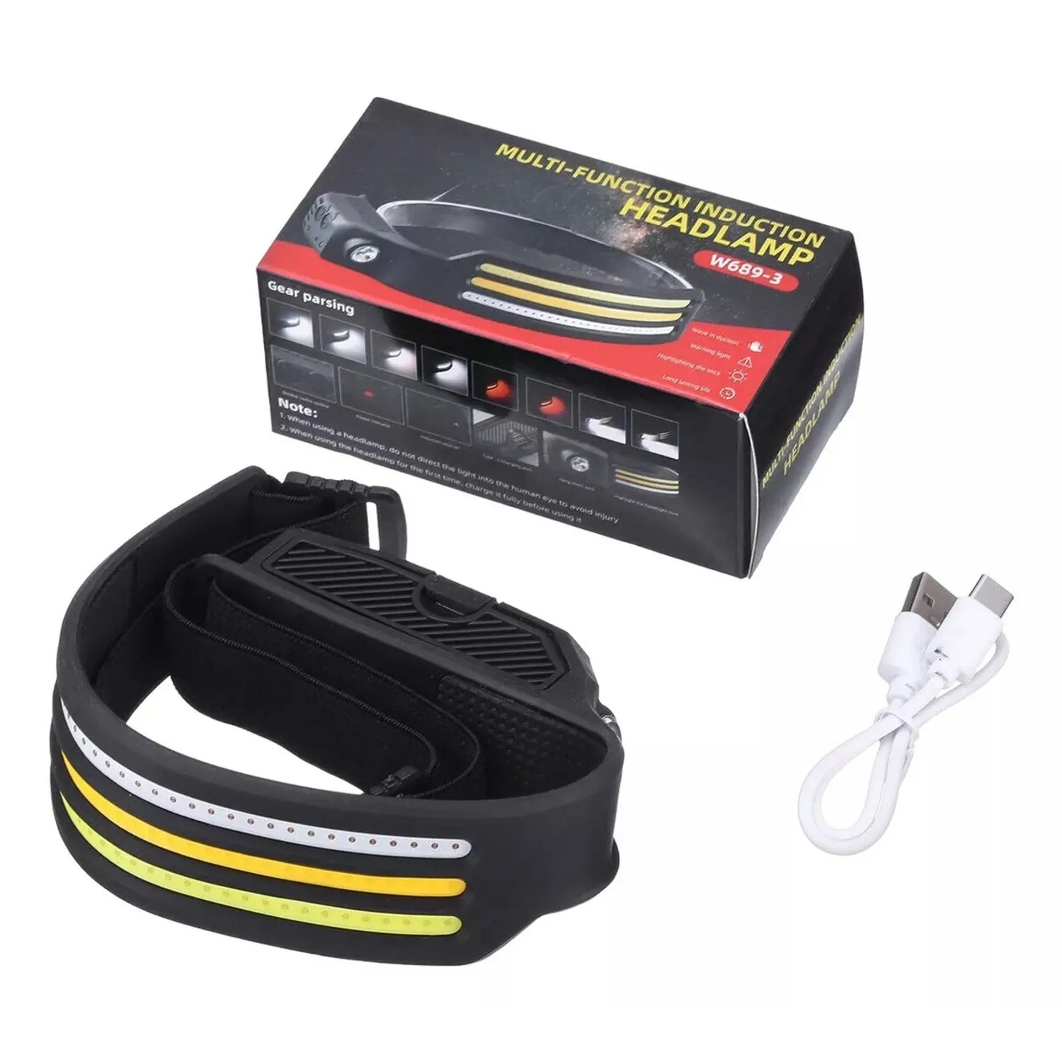 Diadema  linterna 4 luces distintas